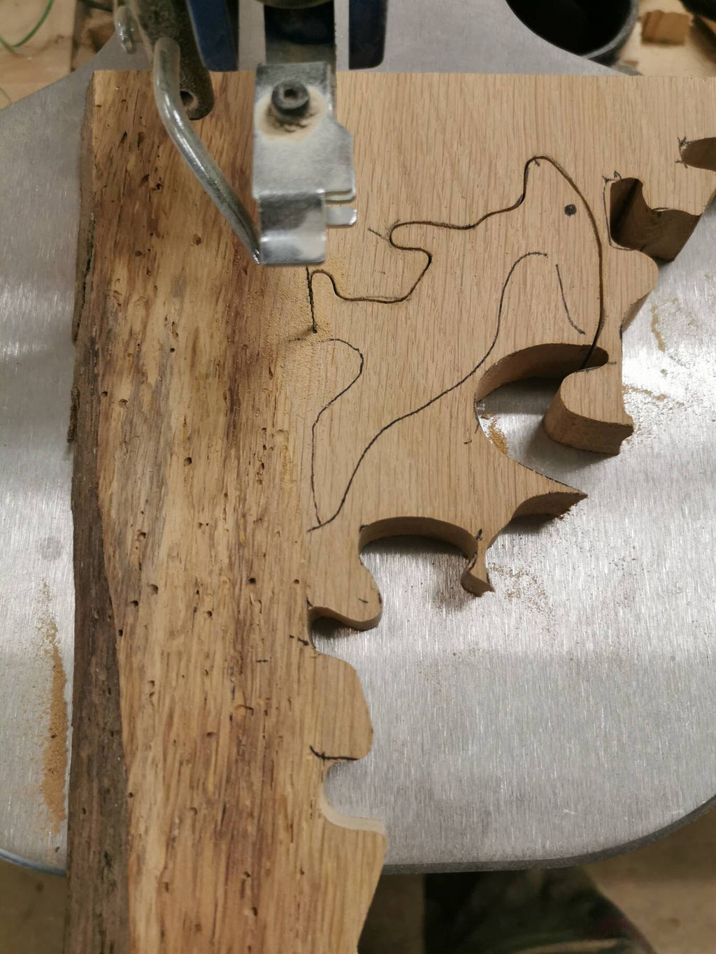 Jouet Dinosaure en bois fait main