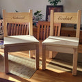 Chaise enfant en bois personnalisable