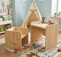 Duo Bureau et chaise evolutifs type Montessori